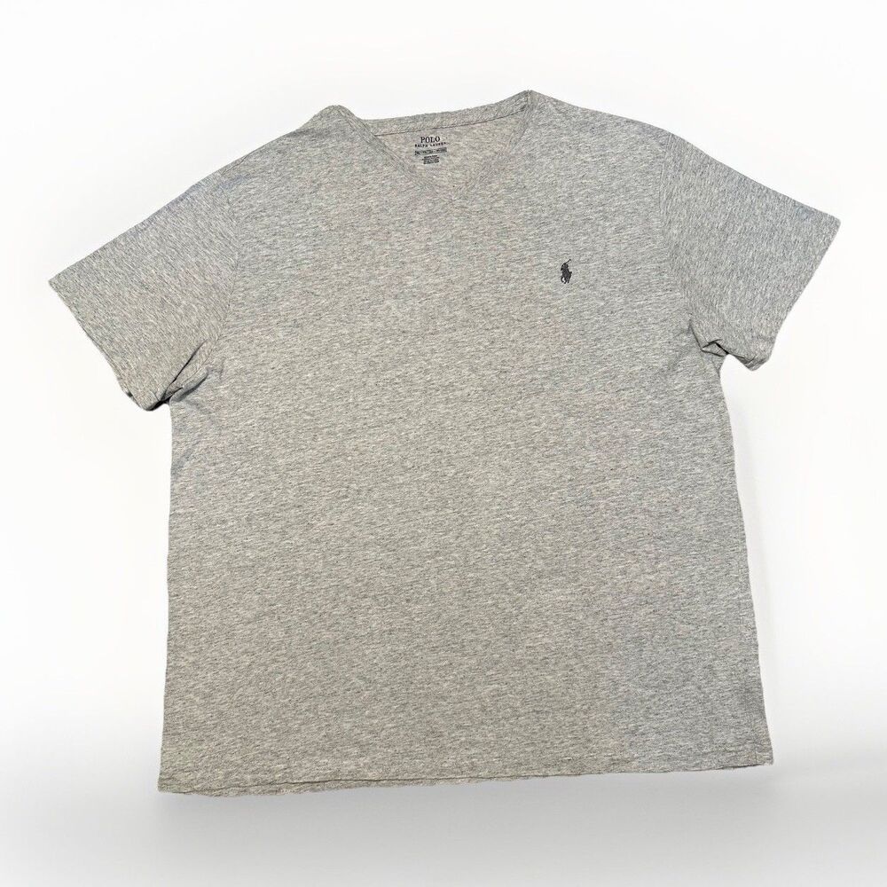 Polo Ralph Lauren SHIRT Men 2XL T-Shirt Tee Classic Fit Pony Crew Neck GRAY NORM